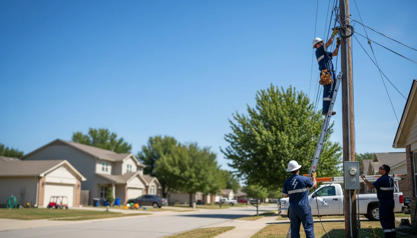 Residential electrician providing installation services in Arnoldsville, GA